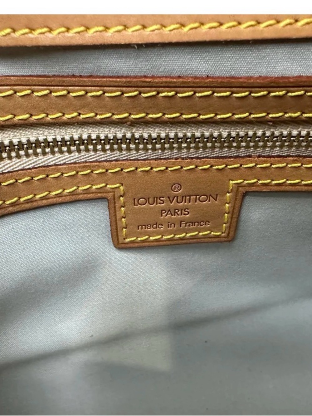 Louis Vuitton Monogram Mini linen Camille Crossbody Bag with Tan Leather Trim - Picture 4 of 6